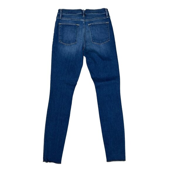 NEW Frame Women's Le High Raw Hem Ankle Skinny Jeans 27 in Lowell - Picture 7 of 12